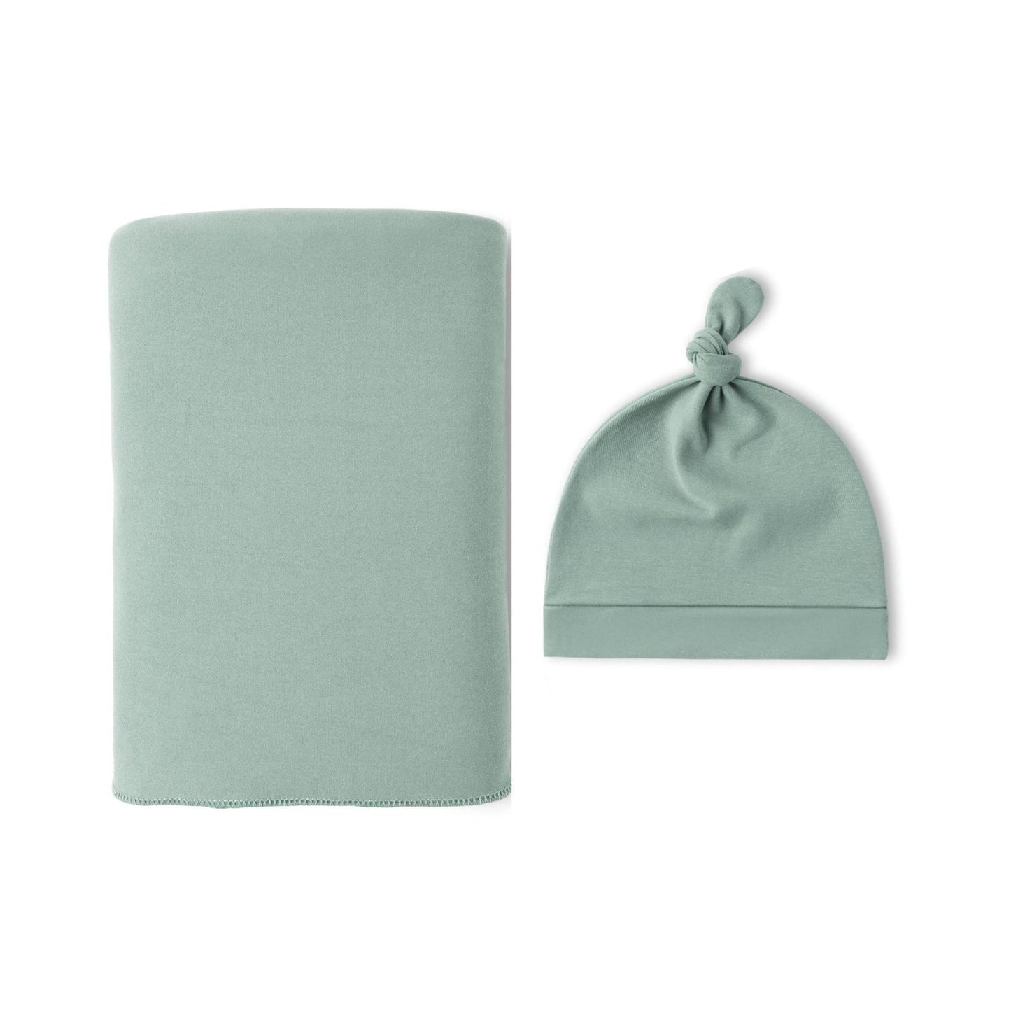 Baby Wraparound Swaddle Cloth with Rabbit Ears Hair Band - Newborn Gift Set - Free Shipping