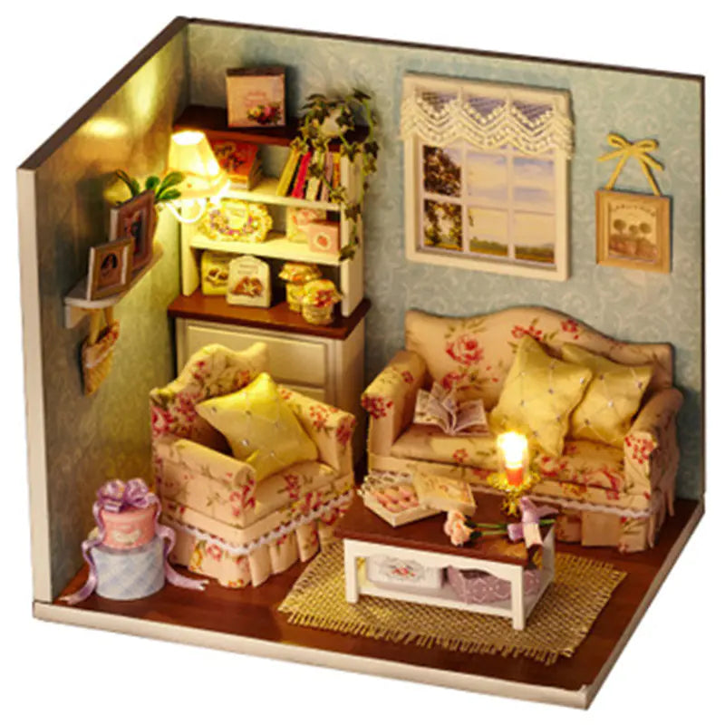 DIY Wooden House Puzzle Kit