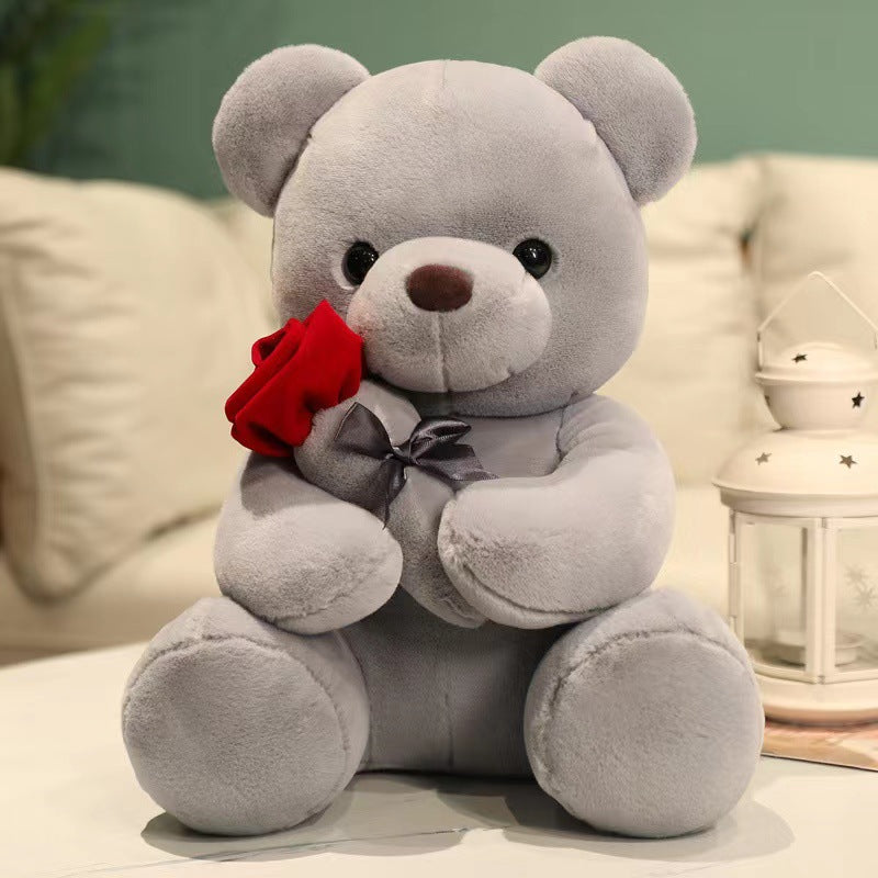 New Hug Rose Bear Doll Plush Toy Doll Girl Gift Classic Hug Bear Doll Birthday Doll