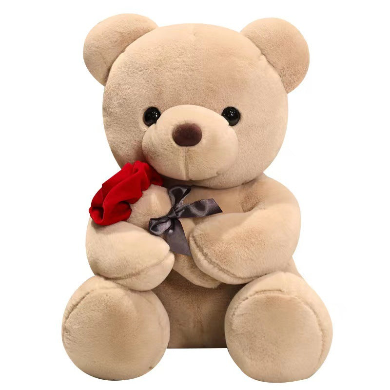 New Hug Rose Bear Doll Plush Toy Doll Girl Gift Classic Hug Bear Doll Birthday Doll