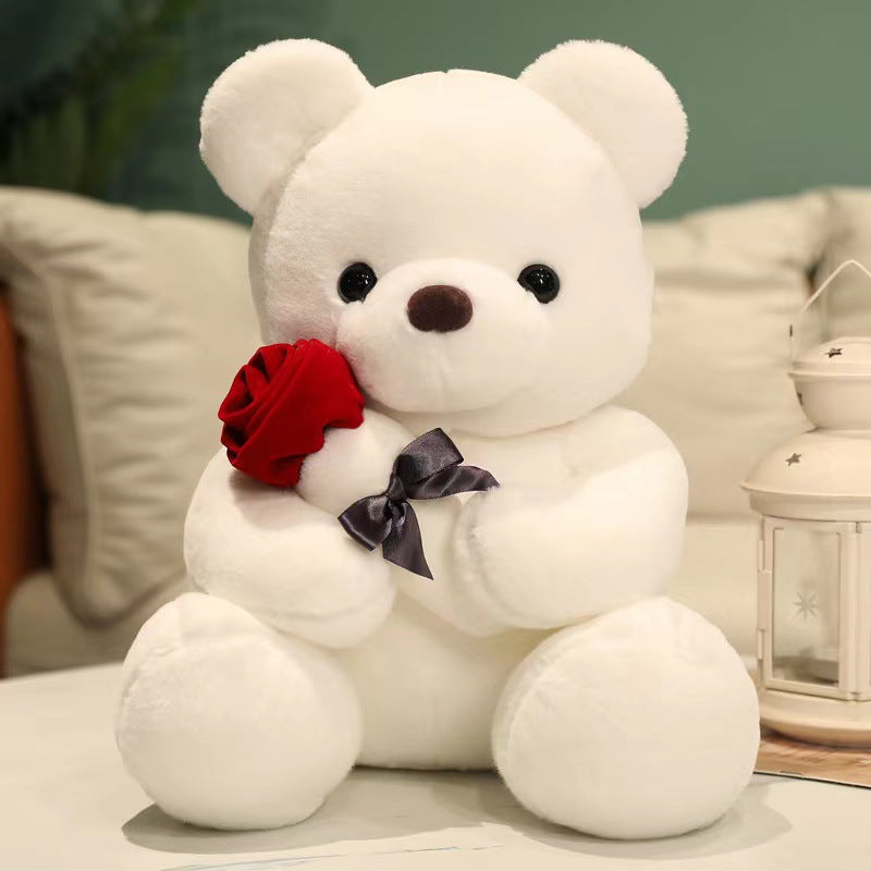 New Hug Rose Bear Doll Plush Toy Doll Girl Gift Classic Hug Bear Doll Birthday Doll