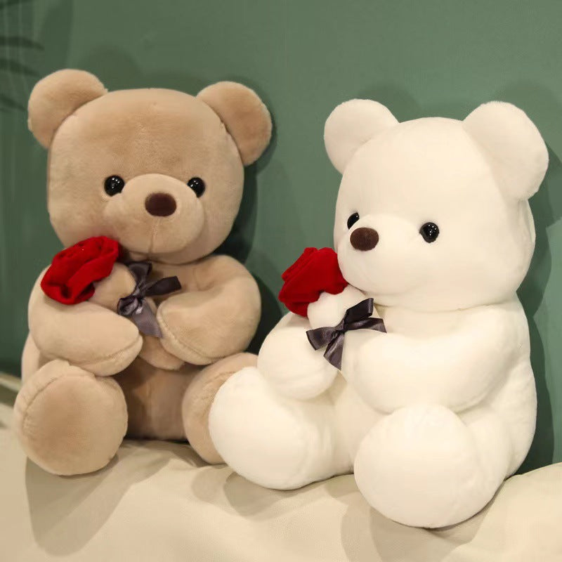 New Hug Rose Bear Doll Plush Toy Doll Girl Gift Classic Hug Bear Doll Birthday Doll
