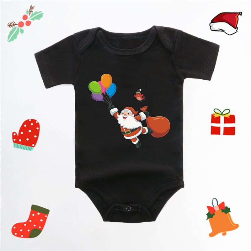 Merry Christmas Baby Romper - Adorable Red Deer Jumpsuit for Boys & Girls