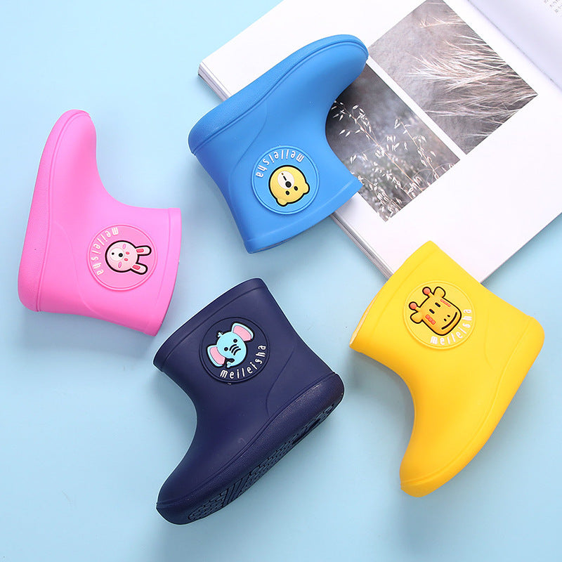 Non-Slip Velvet Rain Boots for Kids & Babies - Stylish Waterproof Rubber Shoes - Free Shipping