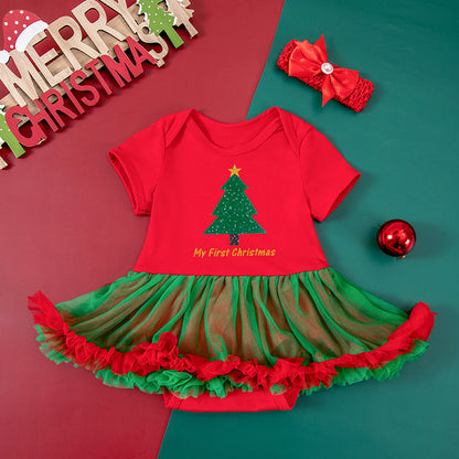 Adorable Dot Short Sleeve Baby Gown - Soft & Comfortable Sleepwear