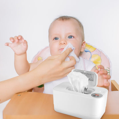 Baby Wet Wipes Warmer With 3 Temperature Settings With Night Light
