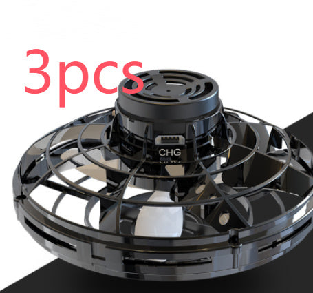 LED UFO Flying Spinner Toy - Interactive Mini Drone for Kids