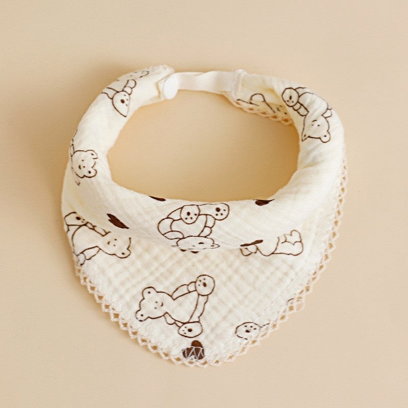 Baby Saliva Towel - Pure Cotton Drool Bibs & Face Washing Cloth for Newborns