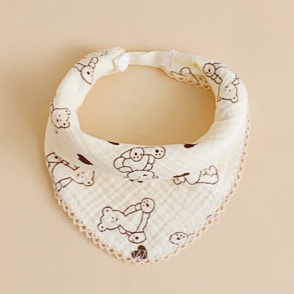 Baby Saliva Towel - Pure Cotton Drool Bibs & Face Washing Cloth for Newborns