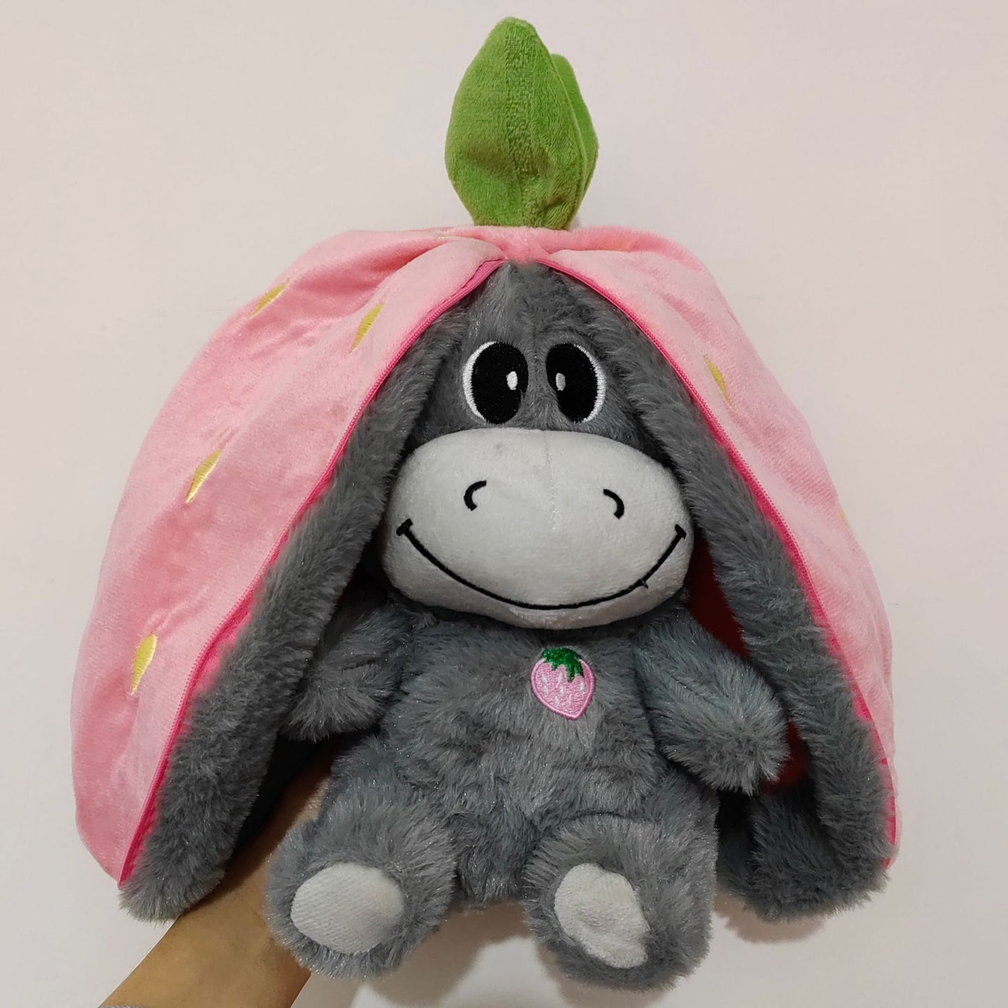 Cute Strawberry Avocado Donkey Baby Sleeping Music Doll - Early Education Plush Toy - Free Shipping