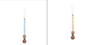 Baby Products Soothing Beech Wood Clip Pacifier Chain