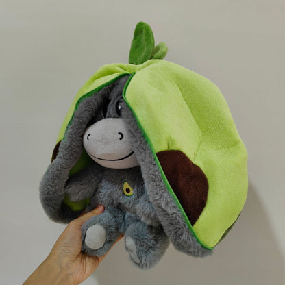 Cute Strawberry Avocado Donkey Baby Sleeping Music Doll - Early Education Plush Toy - Free Shipping