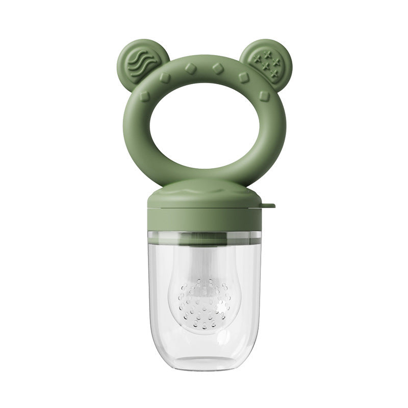 Baby Food Feeder - Safe Silicone Fruit Feeder & Teether Nipple for Solid Foods - Free Shipping