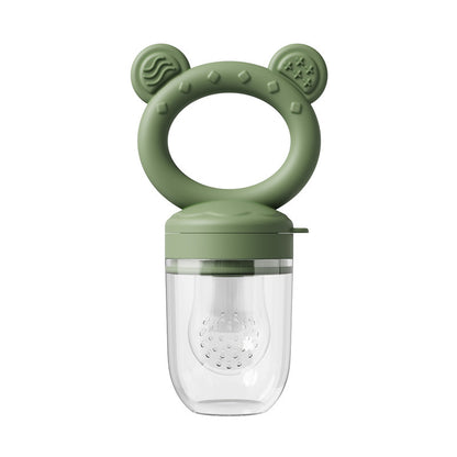 Baby Food Feeder - Safe Silicone Fruit Feeder & Teether Nipple for Solid Foods - Free Shipping