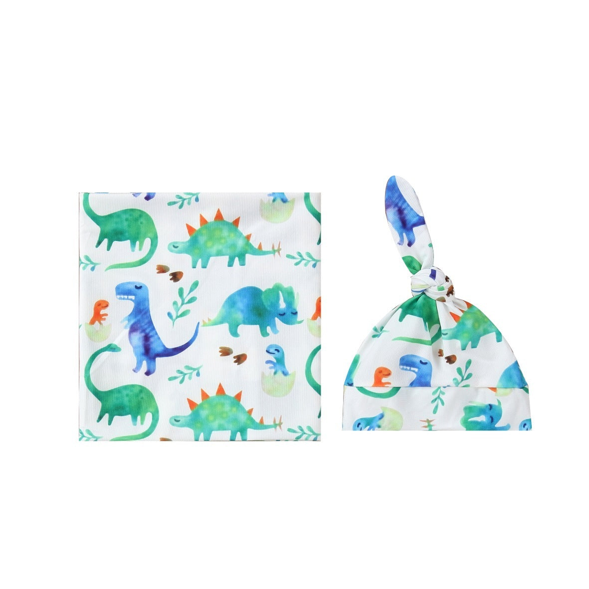Baby Wraparound Swaddle Cloth with Rabbit Ears Hair Band - Newborn Gift Set - Free Shipping