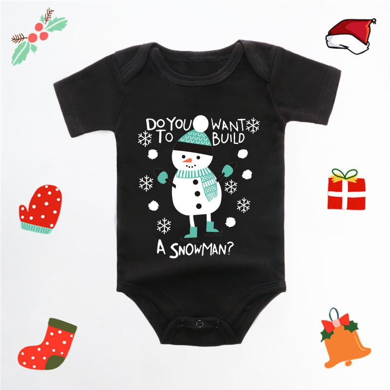 Merry Christmas Baby Romper - Adorable Red Deer Jumpsuit for Boys & Girls