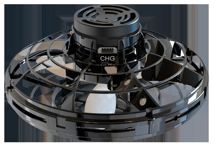 LED UFO Flying Spinner Toy - Interactive Mini Drone for Kids