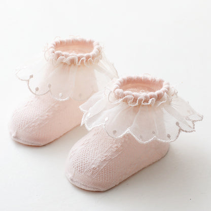 Baby Lace Socks - Frilly Ankle Socks for Infants & Toddlers