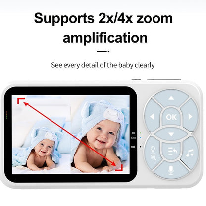 Smart Baby Monitor with VOX Mode, Night Vision & Full Color Display - Free Shipping