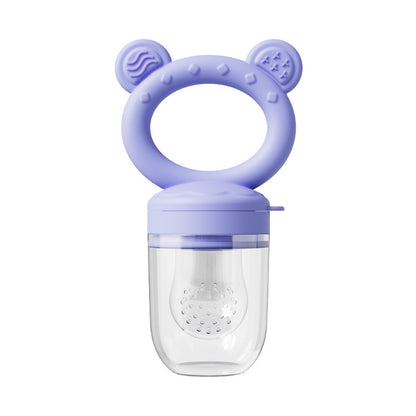 Baby Food Feeder - Safe Silicone Fruit Feeder & Teether Nipple for Solid Foods - Free Shipping