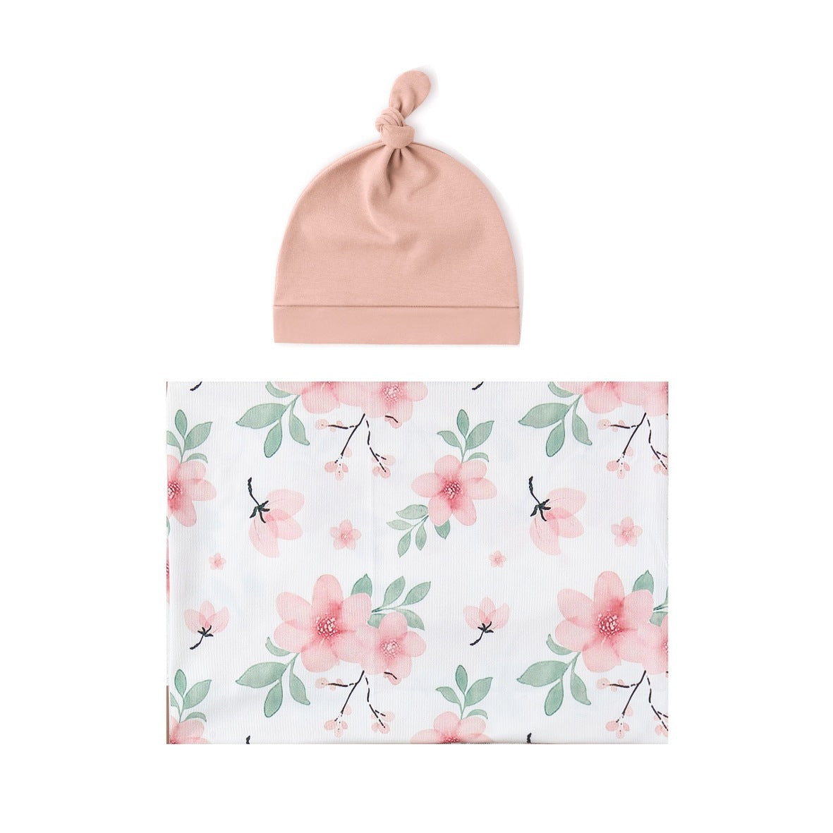 Baby Wraparound Swaddle Cloth with Rabbit Ears Hair Band - Newborn Gift Set - Free Shipping