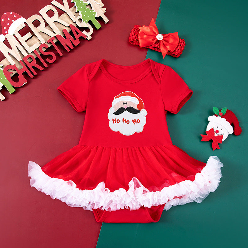 Adorable Dot Short Sleeve Baby Gown - Soft & Comfortable Sleepwear