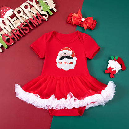 Adorable Dot Short Sleeve Baby Gown - Soft & Comfortable Sleepwear