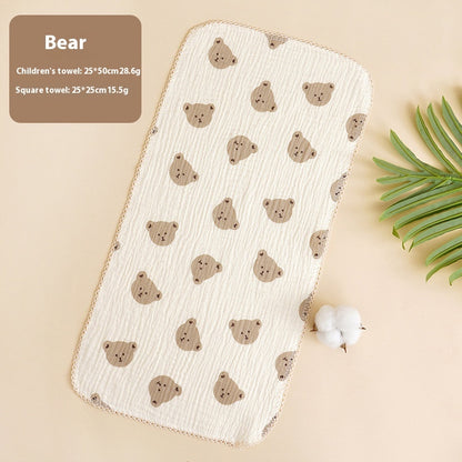 Baby Saliva Towel - Pure Cotton Drool Bibs & Face Washing Cloth for Newborns