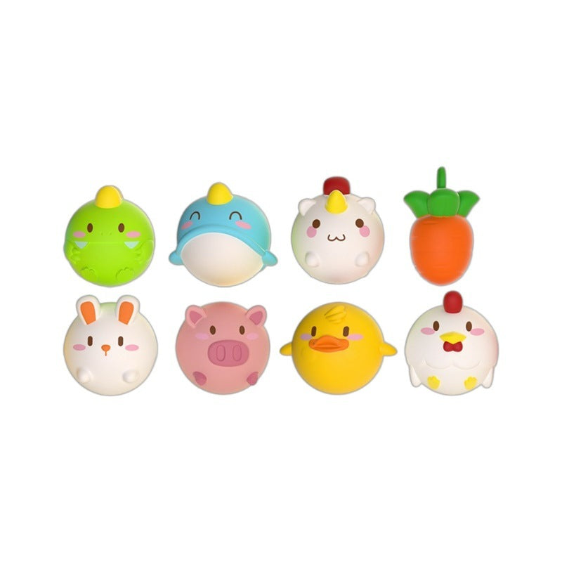 Children's Bathroom Play Toys - Cute Cartoon Animal Glow Balls for Bath Time Fun - Free Shipping