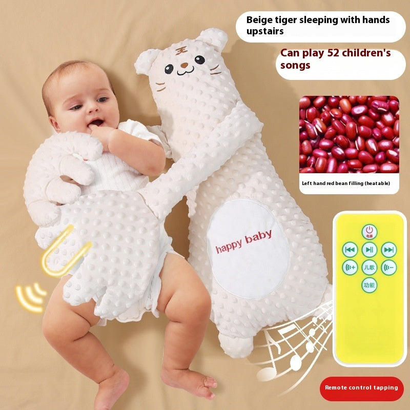 Baby Sleep Soother Hand Pillow - Remote Controlled Plush Comforting Toy for Infants