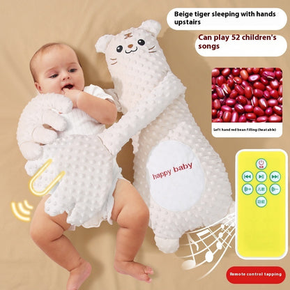 Baby Sleep Soother Hand Pillow - Remote Controlled Plush Comforting Toy for Infants