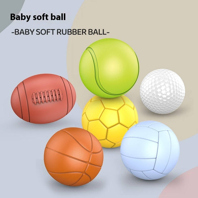 Silicone Manhattan Grip Training Ball - Baby Touch Perception & Sensory Development Toy