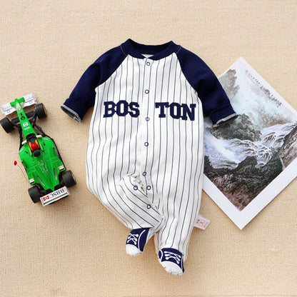 Baby Cotton Romper Long Sleeve Jumpsuit - Cute Animal Designs - Free Shipping