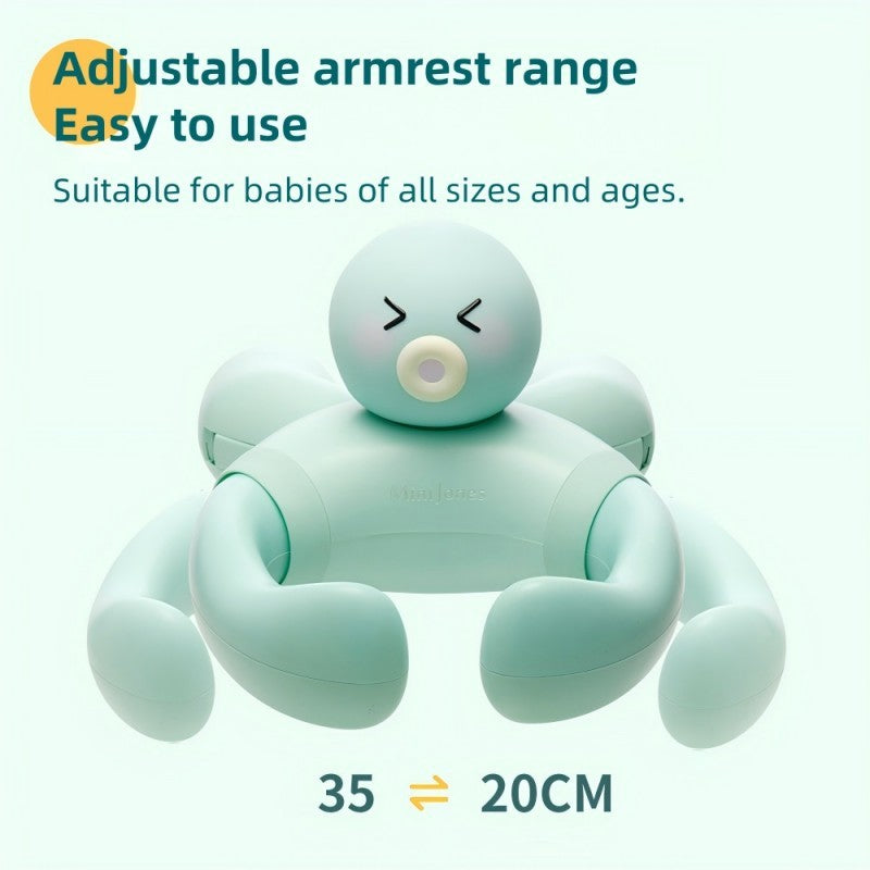 Baby Standing Bath Support - Wall Mount Adjustable Height Suction Cup Bathtub Holder - Free Shipping