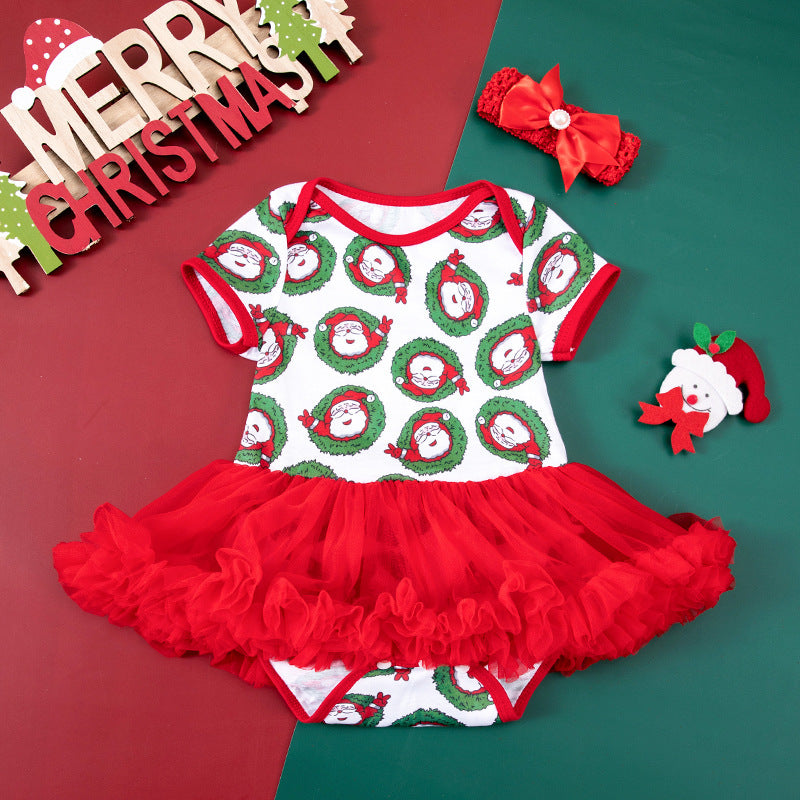 Adorable Dot Short Sleeve Baby Gown - Soft & Comfortable Sleepwear