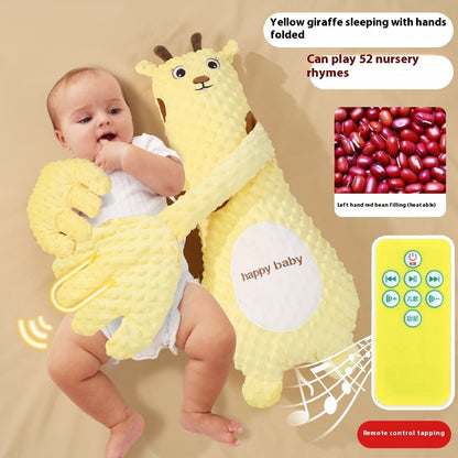 Baby Sleep Soother Hand Pillow - Remote Controlled Plush Comforting Toy for Infants