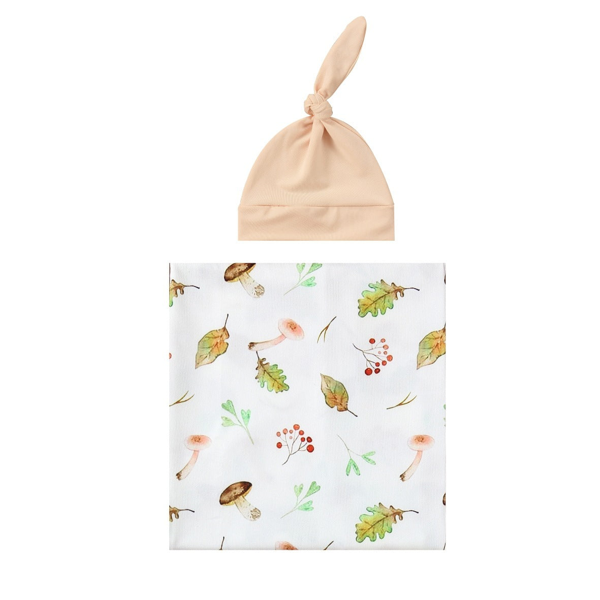 Baby Wraparound Swaddle Cloth with Rabbit Ears Hair Band - Newborn Gift Set - Free Shipping