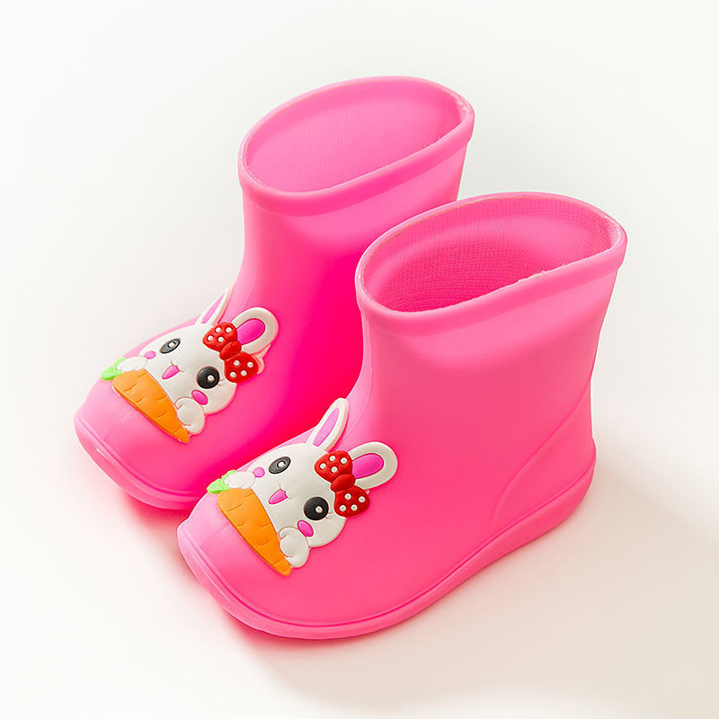 Non-Slip Velvet Rain Boots for Kids & Babies - Stylish Waterproof Rubber Shoes - Free Shipping