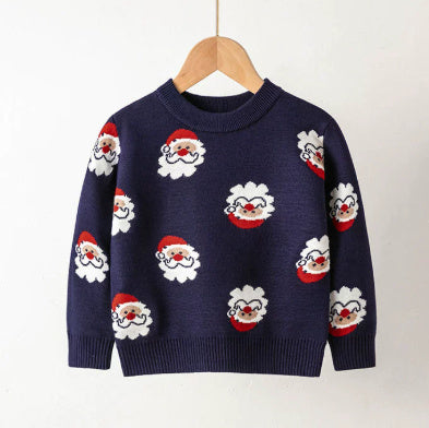 Cozy Elastic Pullover Sweater for Toddlers - Cartoon Design