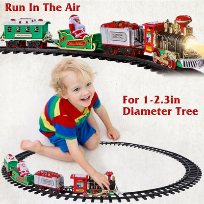 Christmas Electric Train Set - Battery Operated with Sound & Lights - Tree Surround Track - Free Shipping