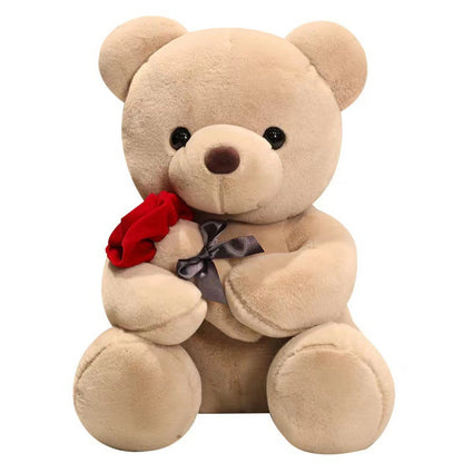 New Hug Rose Bear Doll Plush Toy Doll Girl Gift Classic Hug Bear Doll Birthday Doll
