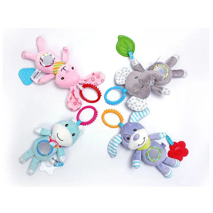 Baby Stroller Plush Toy - Hanging Rattle Mobile for Newborns 0-12 Months