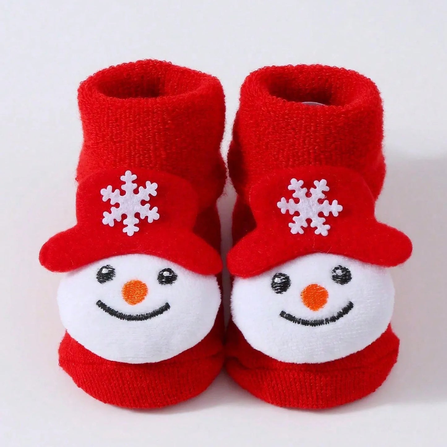Cozy Santa Claus Baby Socks - Soft Knitted Christmas Socks for Newborns & Toddlers