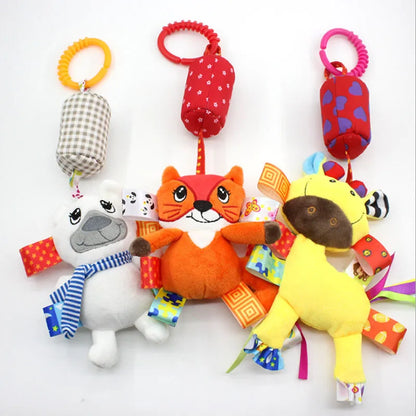 Baby Stroller Plush Toy - Hanging Rattle Mobile for Newborns 0-12 Months