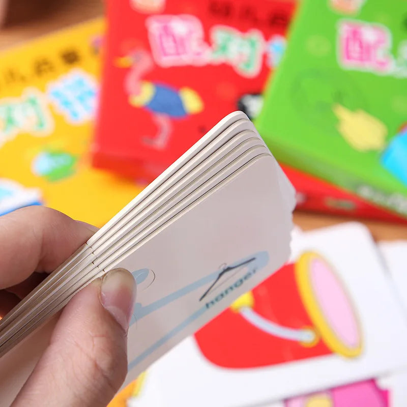 32-Piece Montessori Matching Cards - Educational Puzzle for Toddlers | Animal, Color & Shape Learning