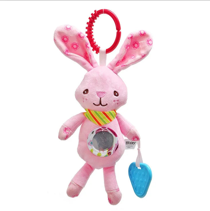 Baby Stroller Plush Toy - Hanging Rattle Mobile for Newborns 0-12 Months