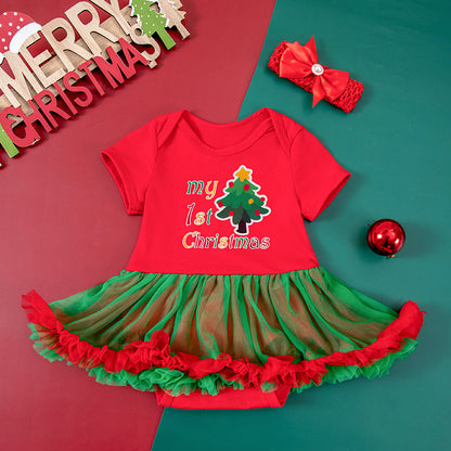 Adorable Dot Short Sleeve Baby Gown - Soft & Comfortable Sleepwear