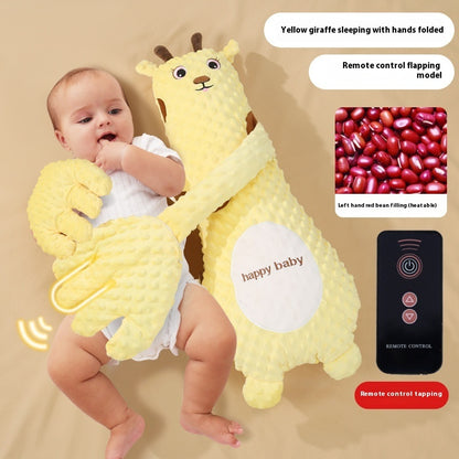 Baby Sleep Soother Hand Pillow - Remote Controlled Plush Comforting Toy for Infants