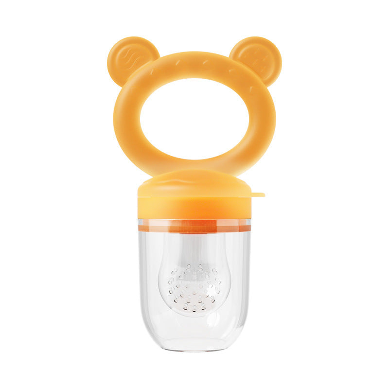 Baby Food Feeder - Safe Silicone Fruit Feeder & Teether Nipple for Solid Foods - Free Shipping