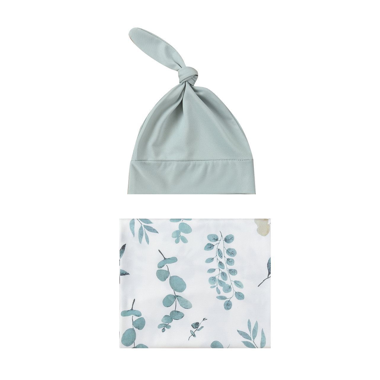 Baby Wraparound Swaddle Cloth with Rabbit Ears Hair Band - Newborn Gift Set - Free Shipping